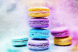 colorful macarons